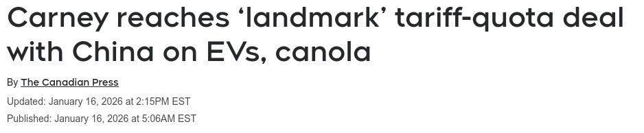 Screenshot 2026 01 25 at 10 42 14 China tariff trade Canada to allow more Chinese EVs