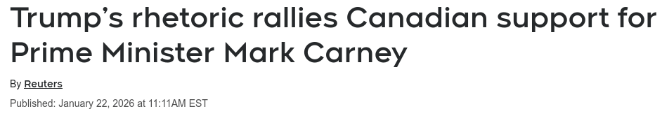 Screenshot 2026 01 25 at 10 43 02 Trump’s rhetoric rallies Canadian support for Prime Minister Mark Carney – CTVNews